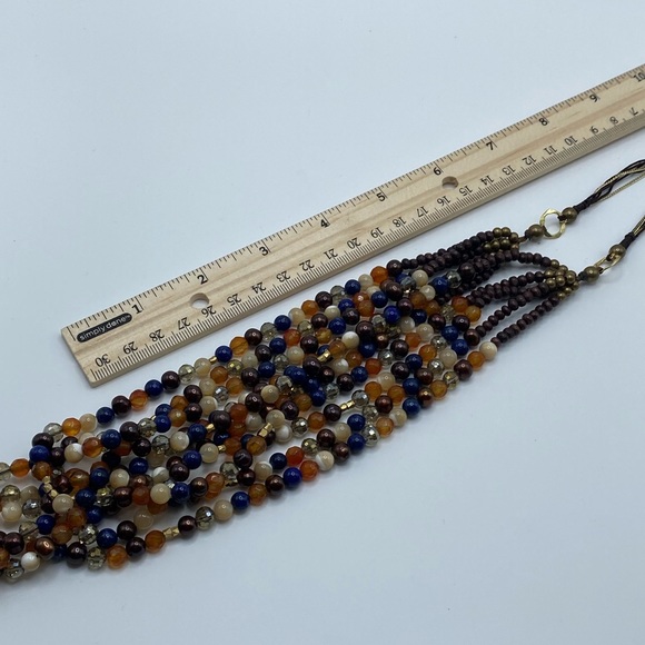 Nakamol Multi Strand Statement Necklace Thailand - Picture 5 of 7